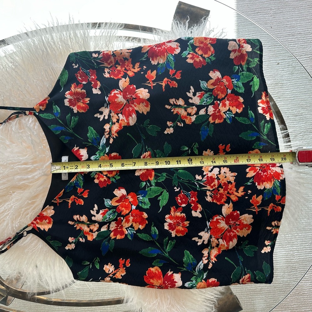 Floral Black Camisole Top - Picture 5 of 6